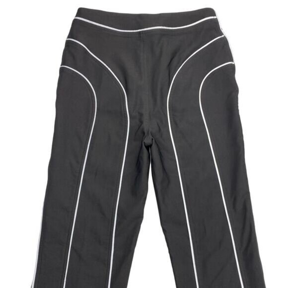 I.AM.GIA Black High Waist Reflective Trim Cut Out Knee Jet Pants Small - Picture 7 of 7